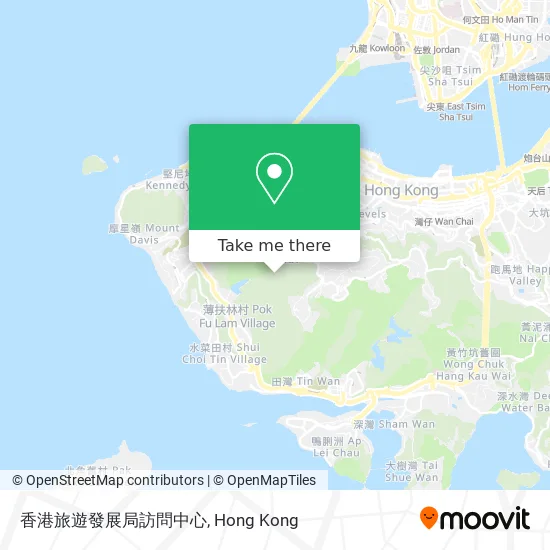 香港旅遊發展局訪問中心地圖