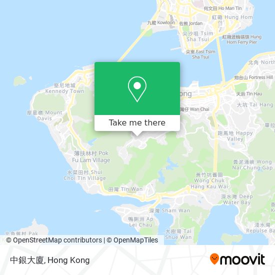 中銀大廈 map