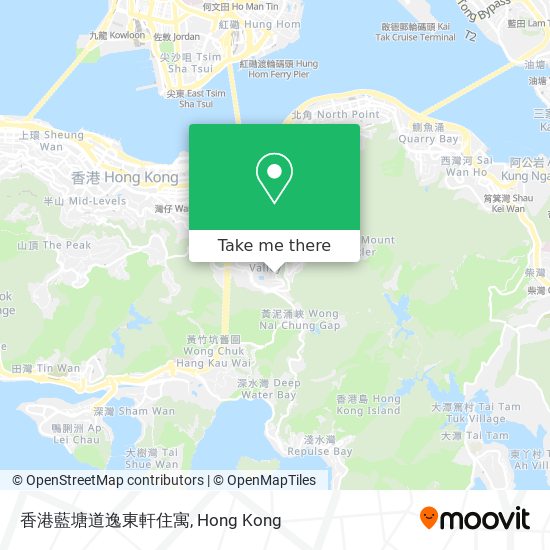 香港藍塘道逸東軒住寓 map