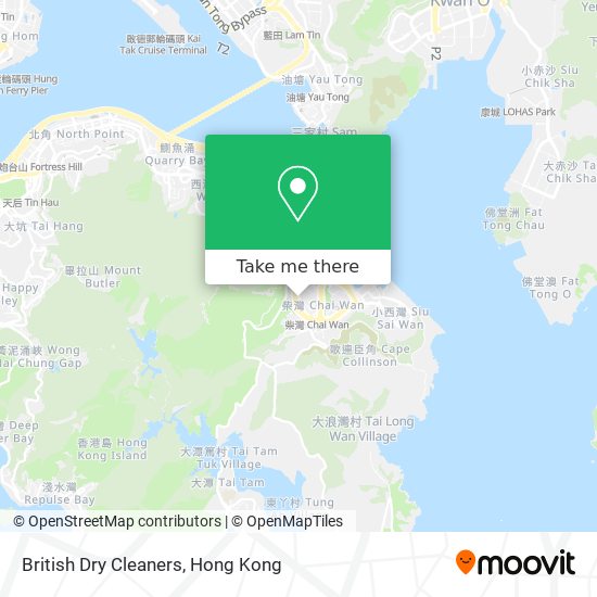 British Dry Cleaners map