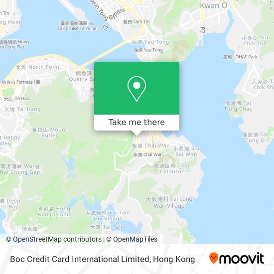 Boc Credit Card International Limited map