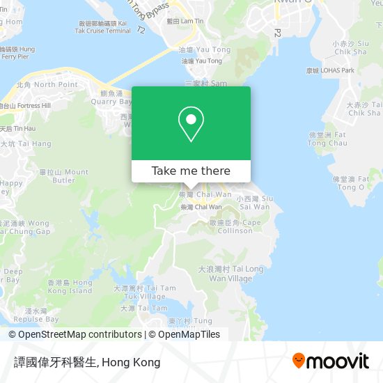 譚國偉牙科醫生 map