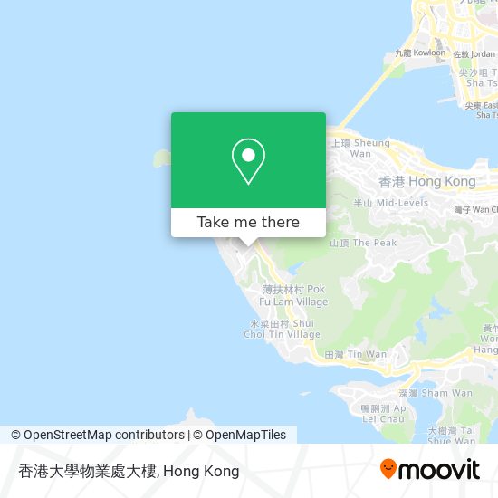 香港大學物業處大樓 map