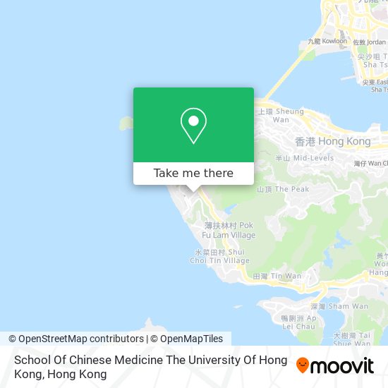 School Of Chinese Medicine The University Of Hong Kong地圖