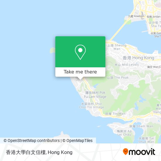 香港大學白文信樓 map
