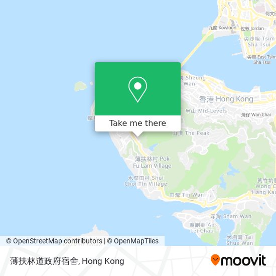 薄扶林道政府宿舍地圖