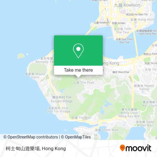 柯士甸山遊樂場地圖