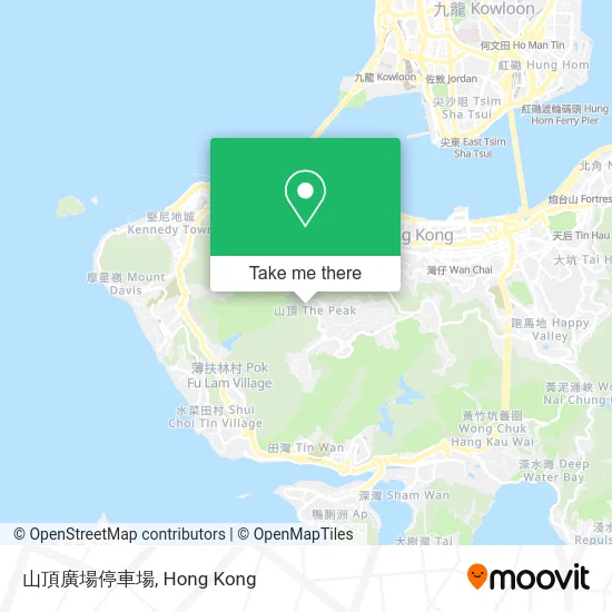 山頂廣場停車場 map