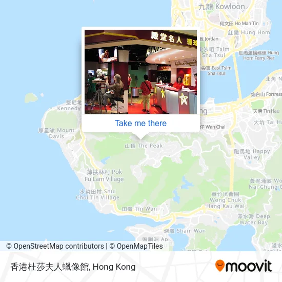 香港杜莎夫人蠟像館 map