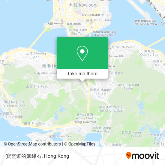 寶雲道的姻緣石地圖
