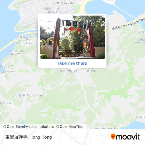 東涌羅漢寺 map