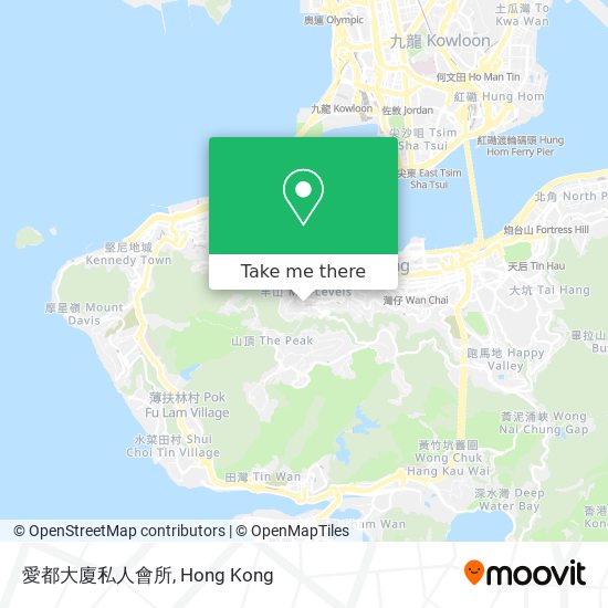 愛都大廈私人會所 map