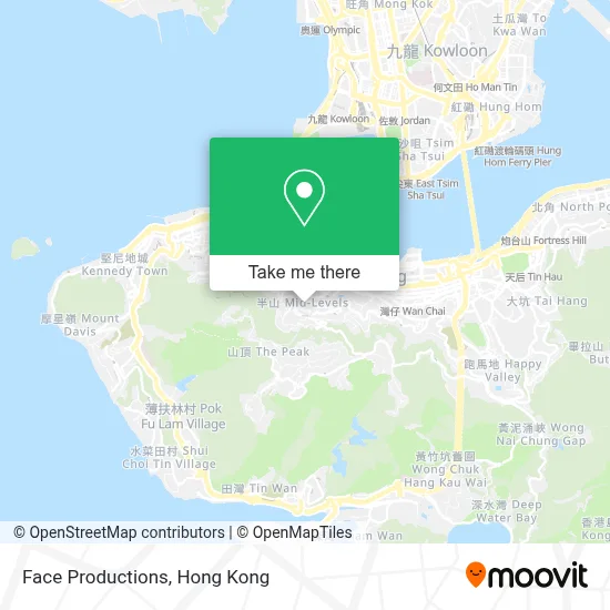 Face Productions map