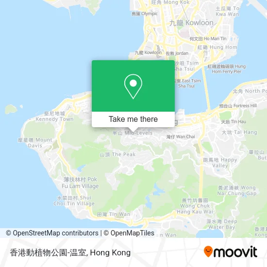 香港動植物公園-温室地圖