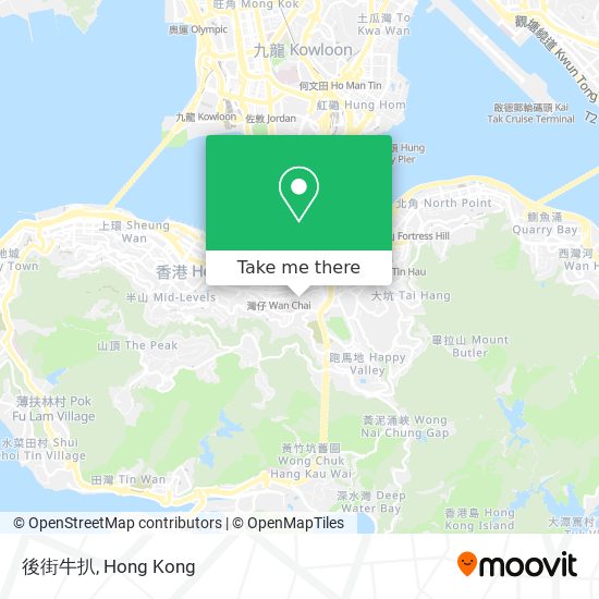 後街牛扒 map