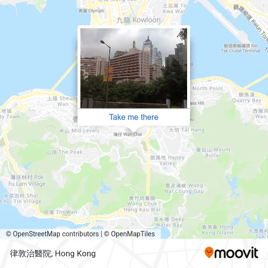 律敦治醫院地圖