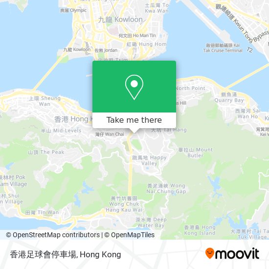 香港足球會停車場 map