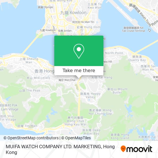 MUIFA WATCH COMPANY LTD. MARKETING map