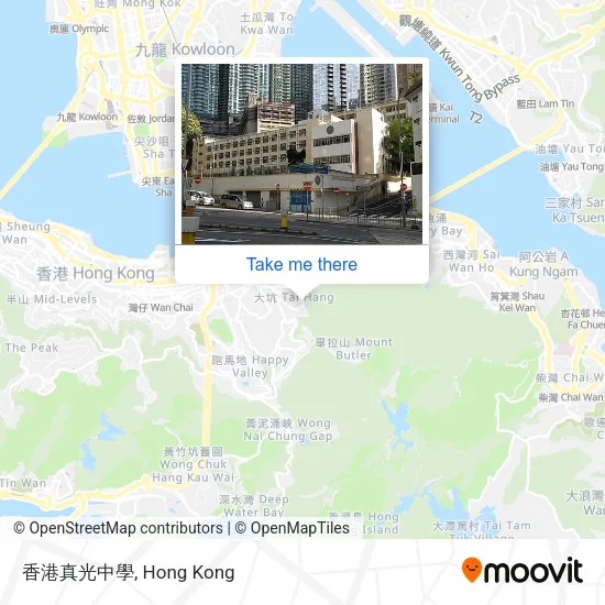 香港真光中學地圖