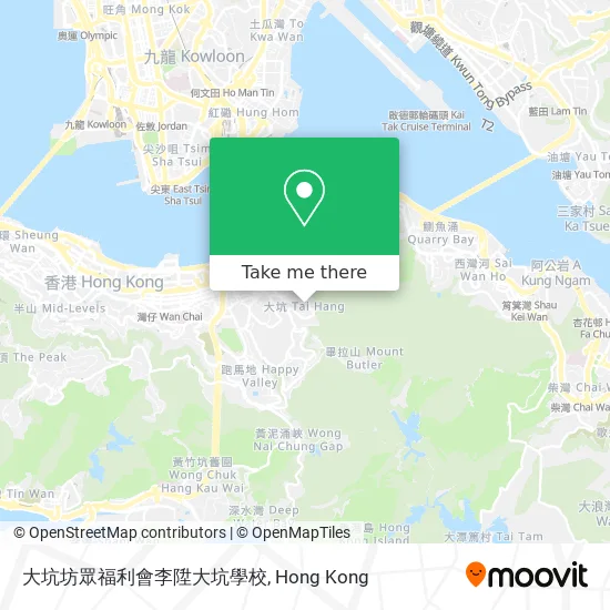 大坑坊眾福利會李陞大坑學校地圖