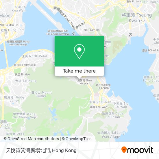 天悅筲箕灣廣場北門 map