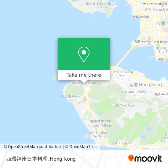 西環神座日本料理 map