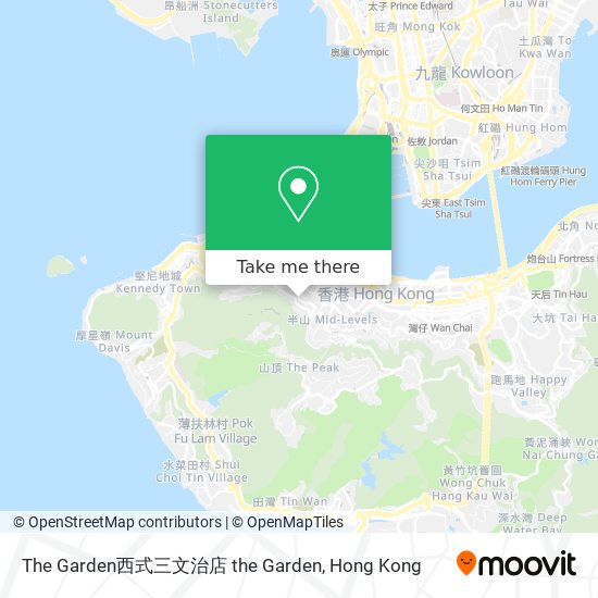 The Garden西式三文治店 the Garden map