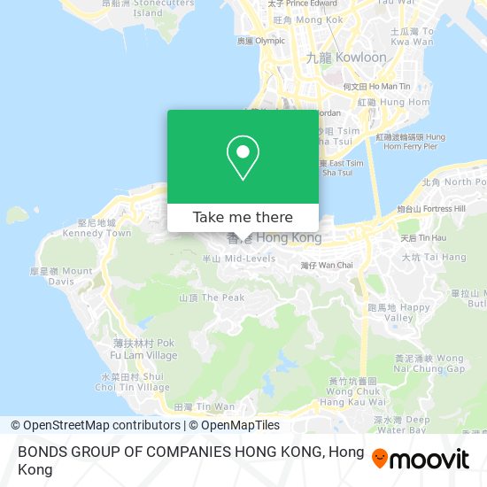 BONDS GROUP OF COMPANIES HONG KONG map