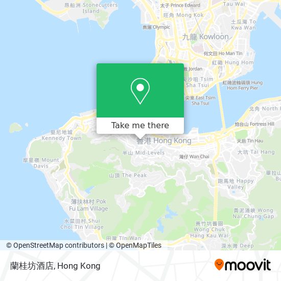 蘭桂坊酒店 map