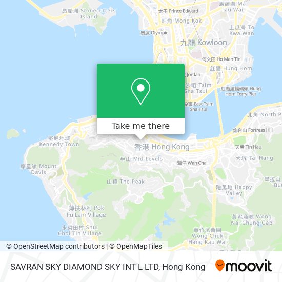 SAVRAN SKY DIAMOND SKY INT'L LTD map