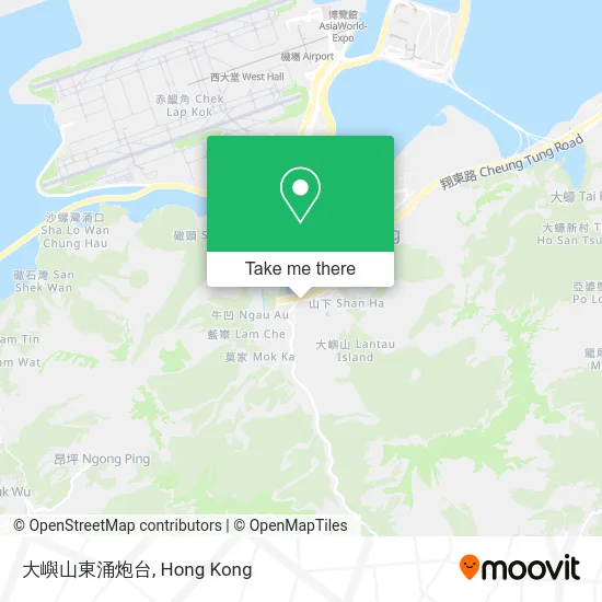 大嶼山東涌炮台 map
