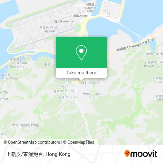 上嶺皮/東涌炮台地圖