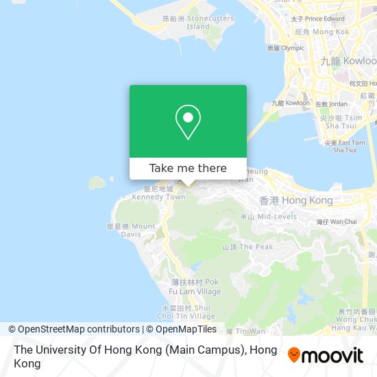 The University Of Hong Kong (Main Campus)地圖