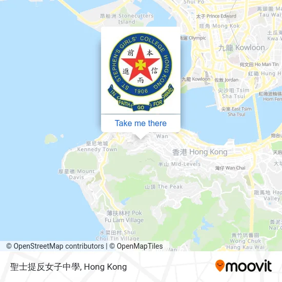 聖士提反女子中學 map
