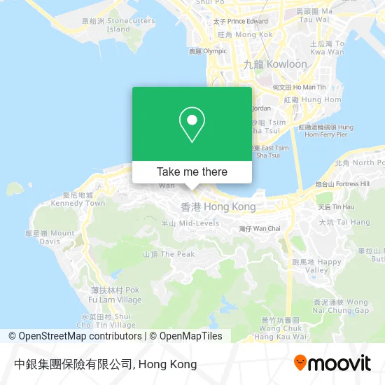 中銀集團保險有限公司 map