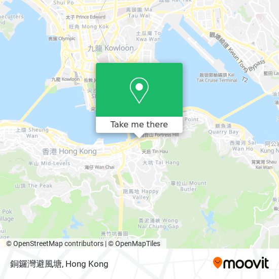 銅鑼灣避風塘 map