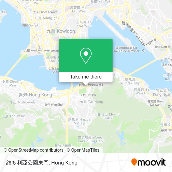 維多利亞公園東門地圖