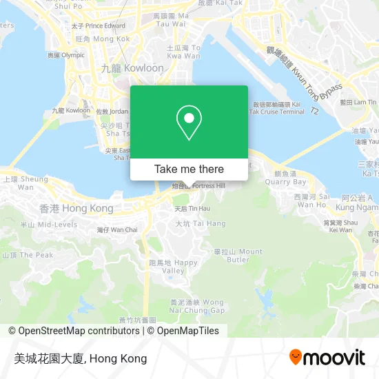 美城花園大廈地圖