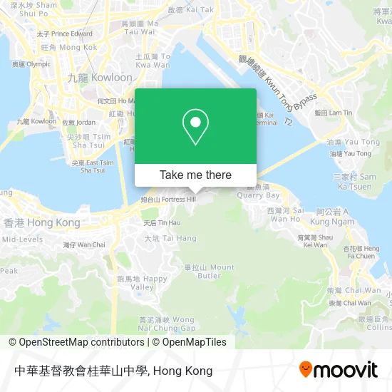 中華基督教會桂華山中學地圖