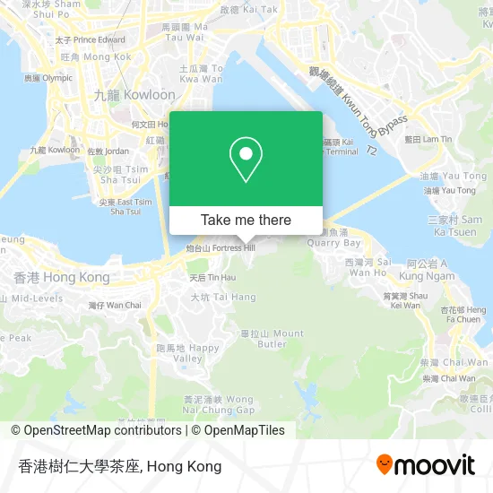香港樹仁大學茶座 map