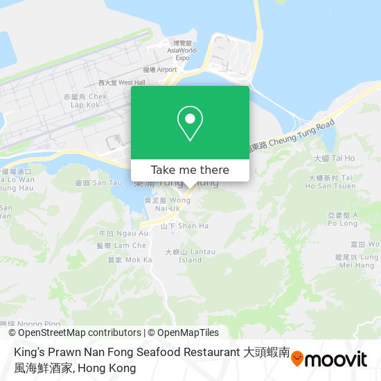 King's Prawn Nan Fong Seafood Restaurant 大頭蝦南風海鮮酒家地圖