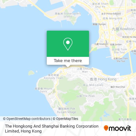 The Hongkong And Shanghai Banking Corporation Limited map