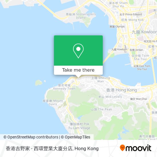 香港吉野家 - 西環豐業大廈分店 map