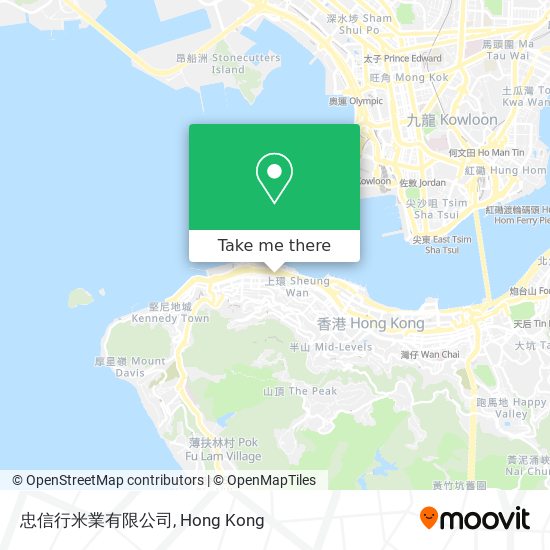 忠信行米業有限公司 map