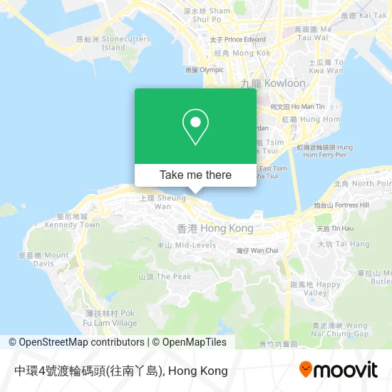 中環4號渡輪碼頭(往南丫島)地圖