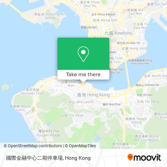 國際金融中心二期停車場 map