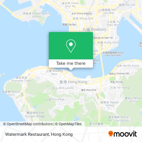 Watermark Restaurant map