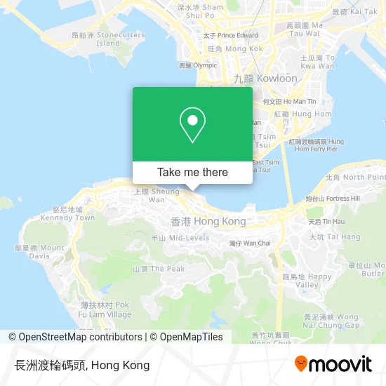 長洲渡輪碼頭 map