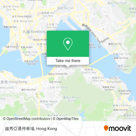 越秀亞通停車場 map