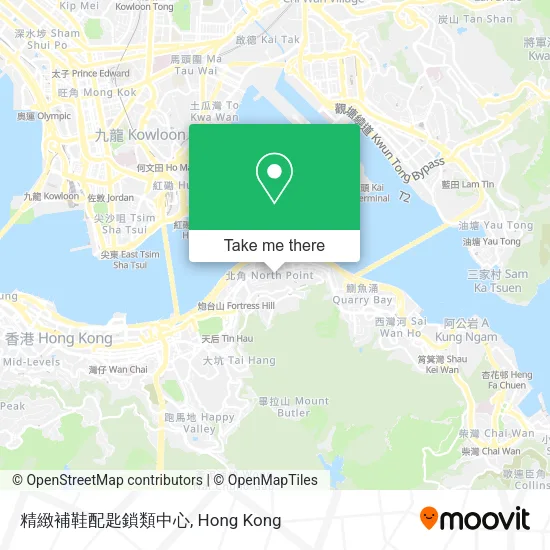 精緻補鞋配匙鎖類中心地圖